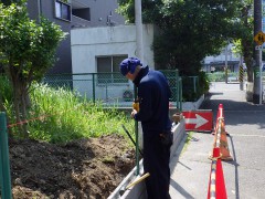 富岡住宅3‐柱建て込み状況1